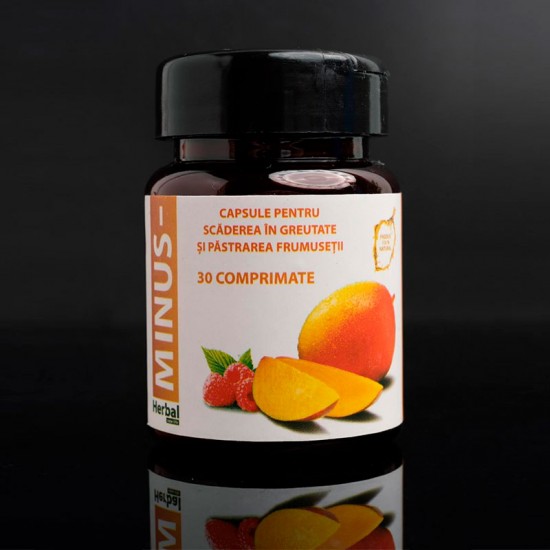 Capsula de slăbit Minus - Extracte de fructe pentru scăderea greutății (30 comprimate), Herbal New Life