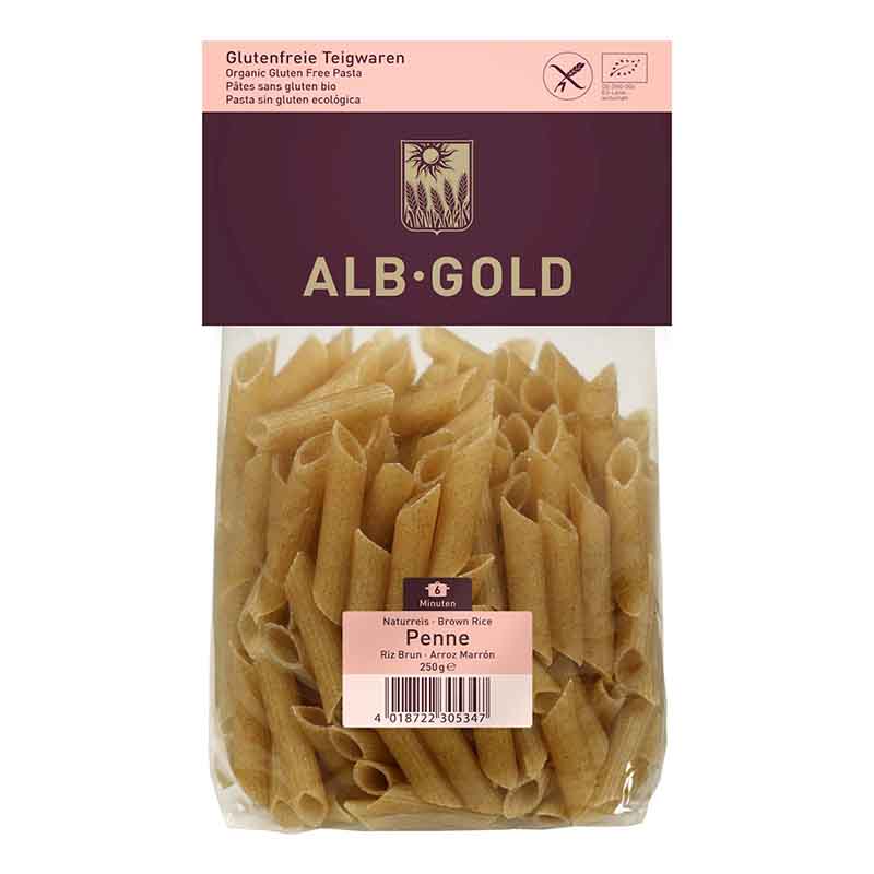 Pene Din Orez Brun  Eco 250Gr Alb Gold