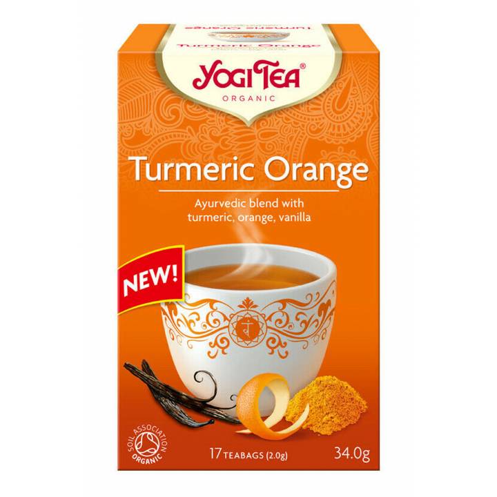Ceai cu turmeric si portocala ECO, 17 dz Yogi Tea