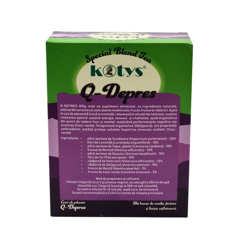 Ceai din plante Q Depres 100gr Kotys