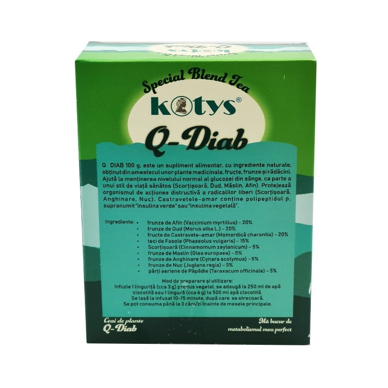 Ceai din plante Q Diab 100gr Kotys