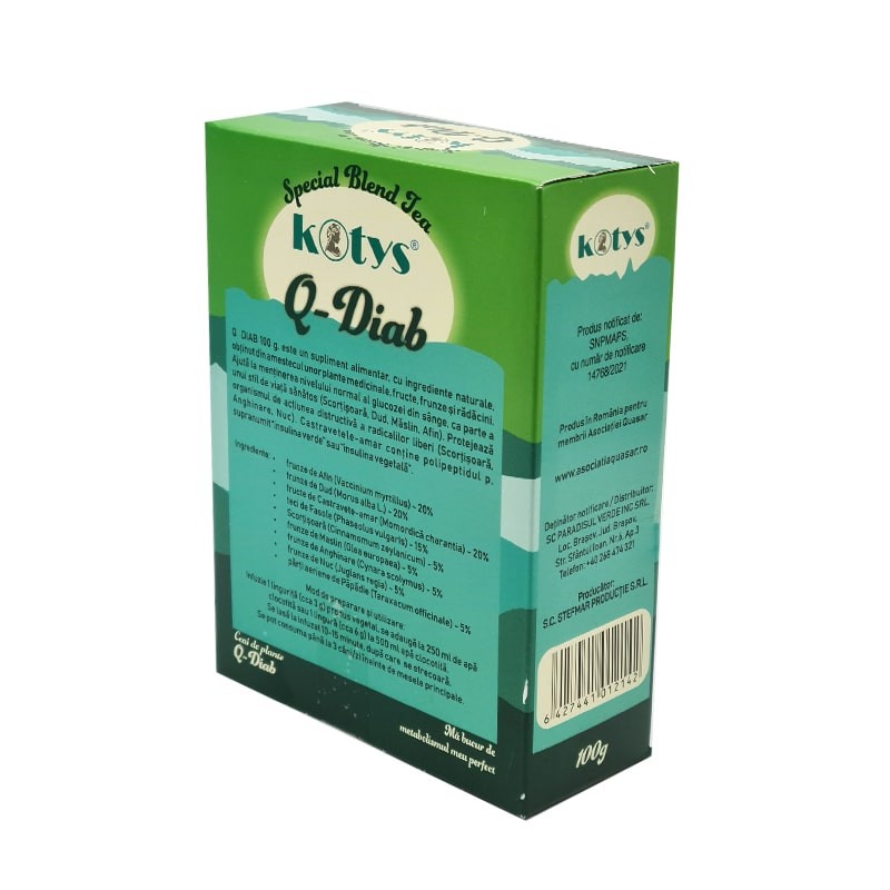 Ceai din plante Q Diab 100gr Kotys