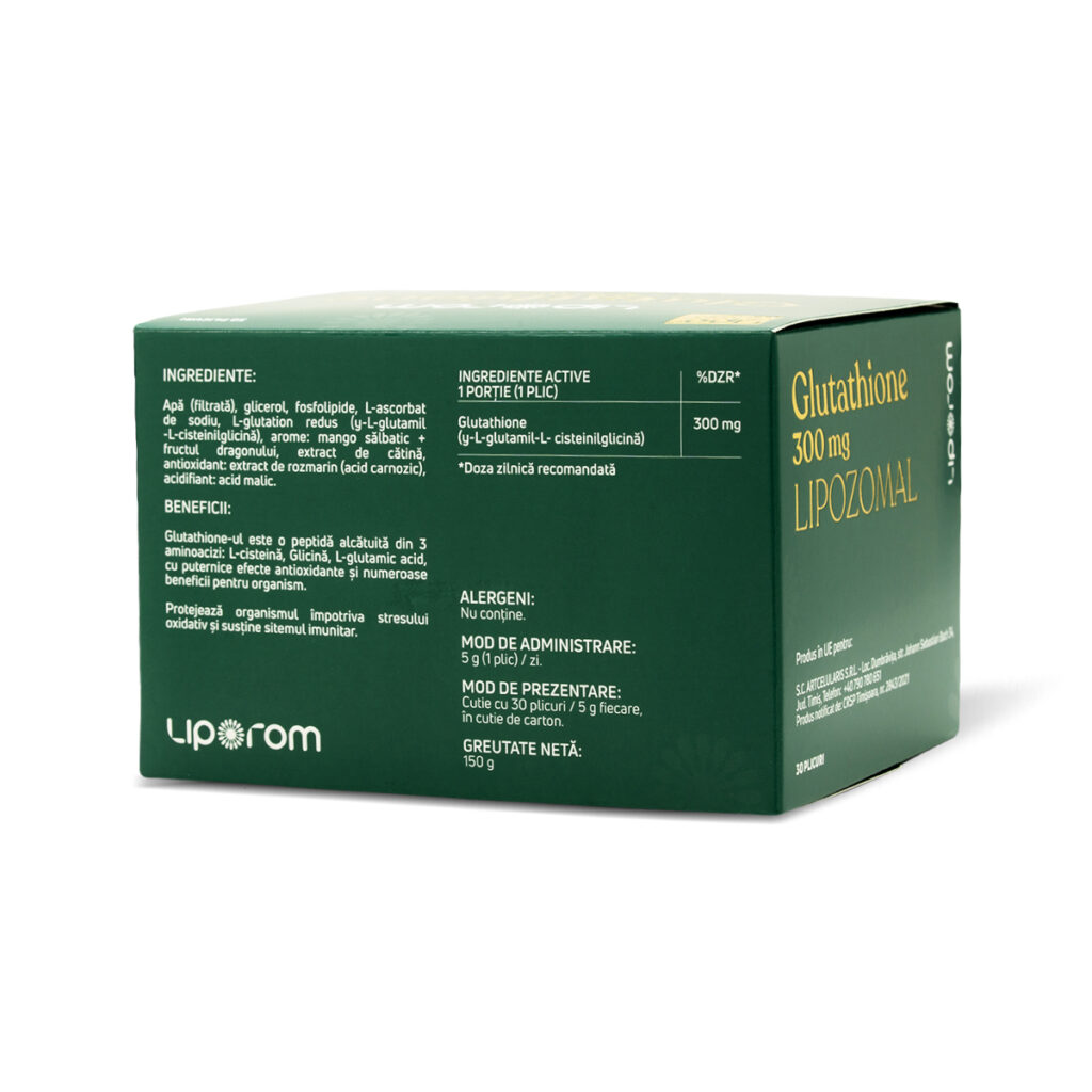 Pachet Ascolip 1000mg, 30 plicuri si Glutathione lipozomal 300mg, 30 plicuri