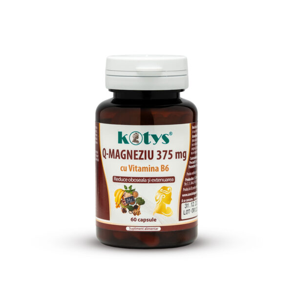 Magneziu 375mg + B6, Kotys, 60 capsule