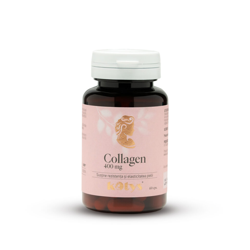 Collagen 400 mg – 60 capsule pentru susținerea pielii si a articulațiilor, Kotys