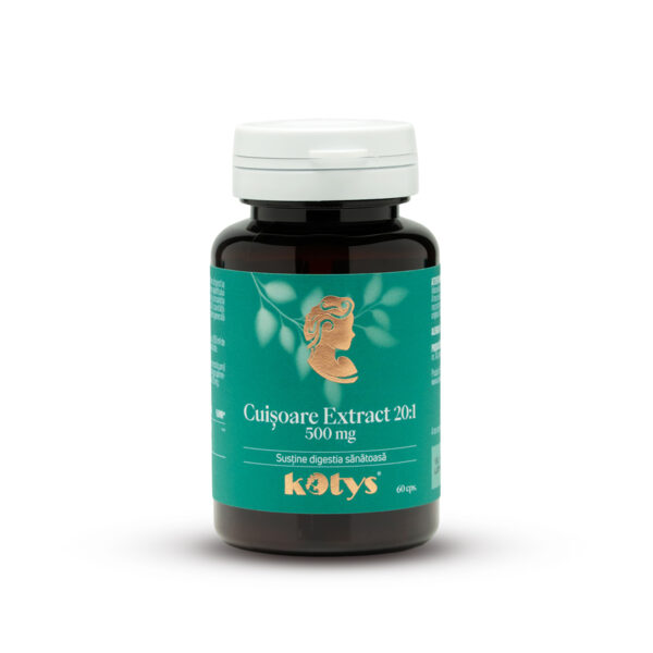 Cuișoare Extract 20:1 500 mg — 60 capsule pentru susținerea digestiei sănătoase, Kotys