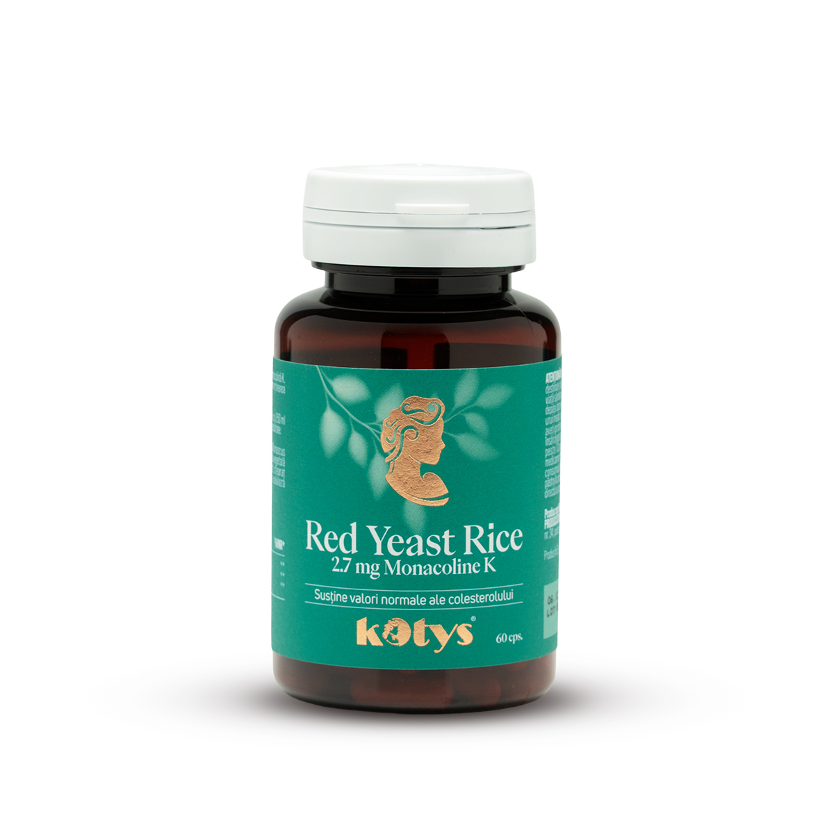 rice toner Red Yeast Rice 2.7 mg Monacoline K -- 60 capsule pentru susținerea colesterolului, Kotys