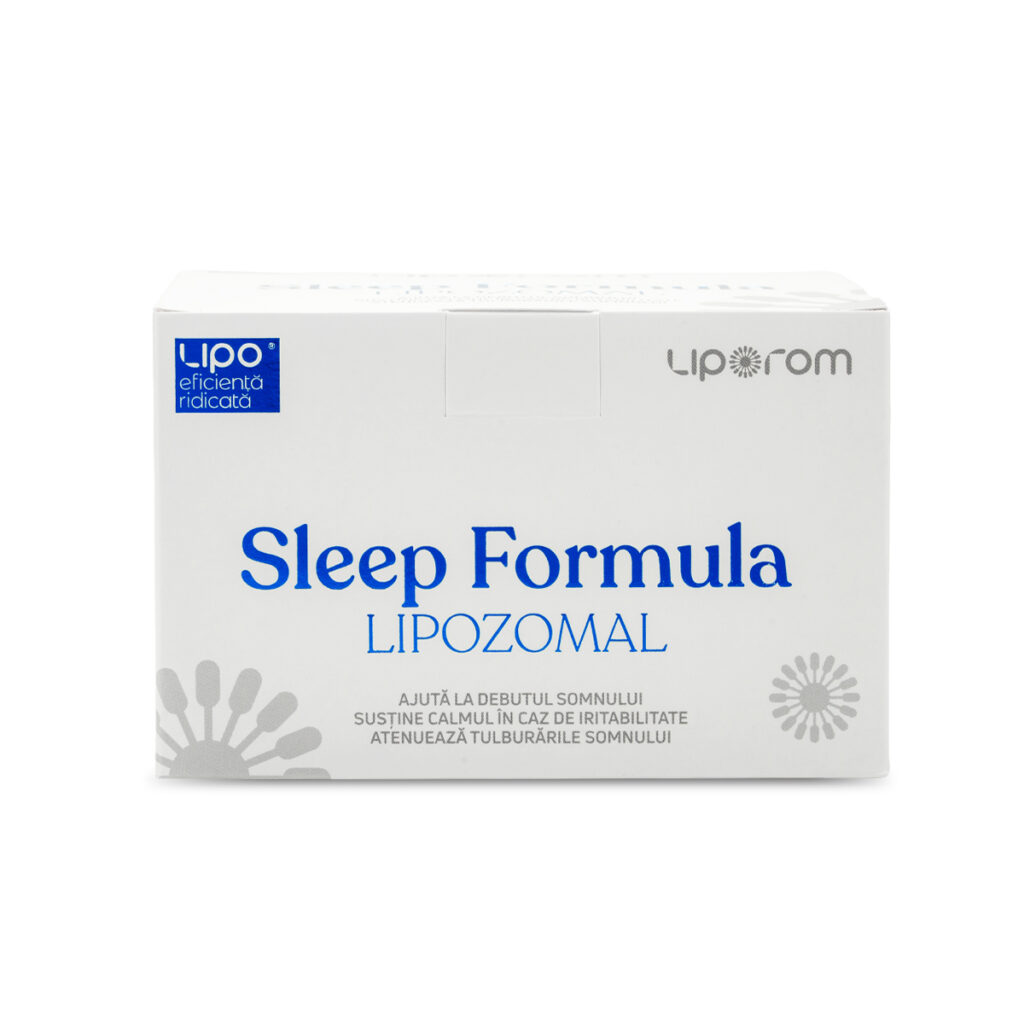 Sleep Formula Lipozomal Liporom, 30 plicuri – somn, relaxare și sistem nervos