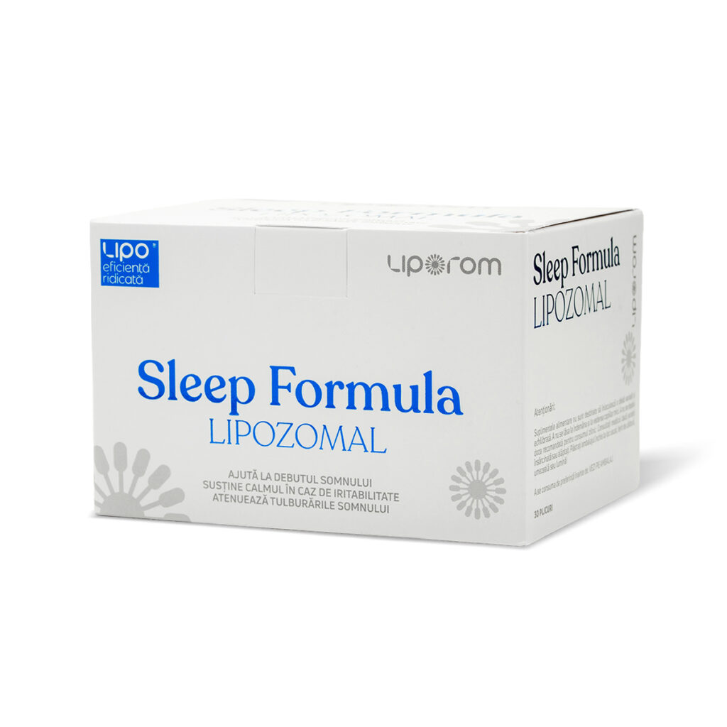 Sleep Formula Lipozomal Liporom, 30 plicuri – somn, relaxare și sistem nervos
