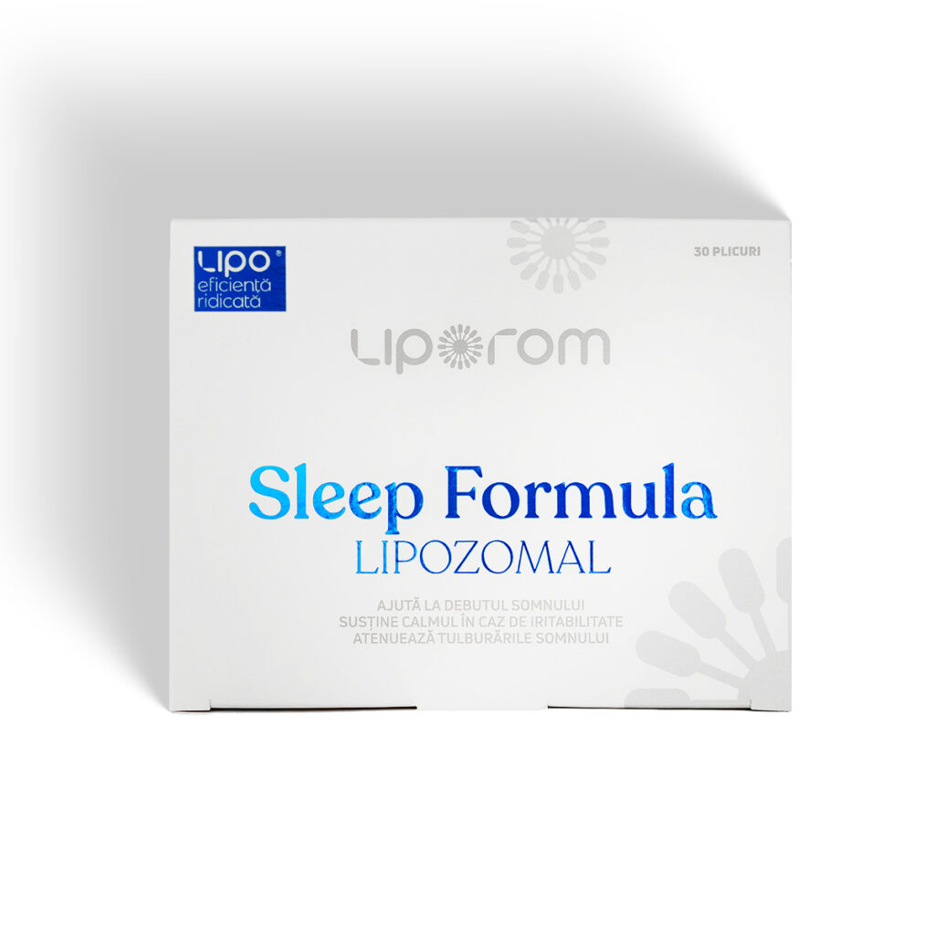 Sleep Formula Lipozomal Liporom, 30 plicuri – somn, relaxare și sistem nervos