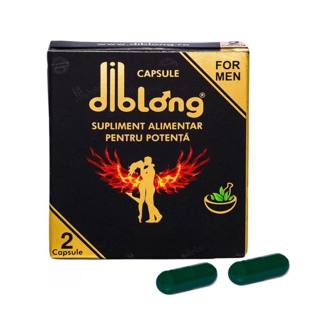 Capsule premium DIBLONG, pentru potenta, erectii dure, impotriva ejacularii, 100% natural, efect rapid si de lunga durata, 1 cutie x 2 buc