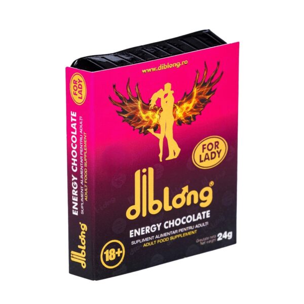Ciocolată afrodisiac premium concentrat, DIBLONG ENERGY CHOCOLATE for LADY, poate ajuta la creșterea libidoului femeilor și la un orgasm mai  intens, 24g